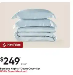 Sleep Country Bamboo Nights Duvet Cover Set offer