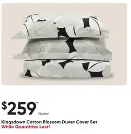 Sleep Country Kingsdown Cotton Blossom Duvet Cover Set offer