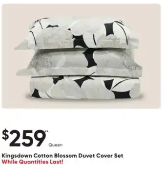 Sleep Country Kingsdown Cotton Blossom Duvet Cover Set offer