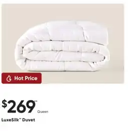 Sleep Country LuxeSilk Duvet offer