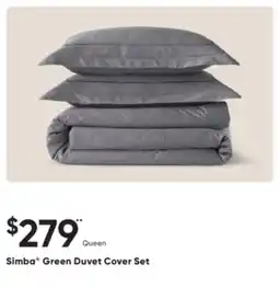 Sleep Country Simba Green Duvet Cover Set offer