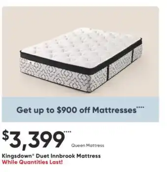 Sleep Country Kingsdown Duet Innbrook Mattress offer