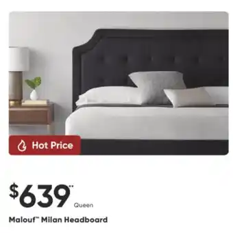 Sleep Country Malouf Milan Headboard offer