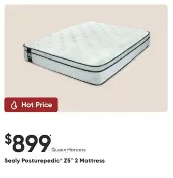 Sleep Country Sealy Posturepedic Z5 2 Mattress offer