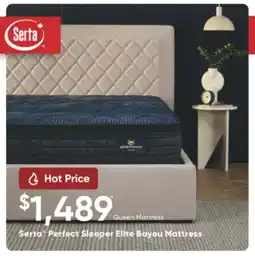 Sleep Country Serta Perfect Sleeper Elite Bayou Mattress offer