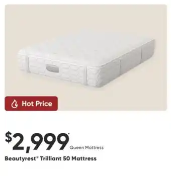 Sleep Country Beautyrest Trilliant 50 Mattress offer