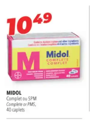 Familiprix MIDOL Complete or PMS, 40 caplets offer