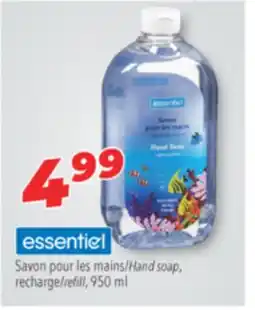 Familiprix ESSENTIEL Hand soap, recharge/refill, 950 ml offer