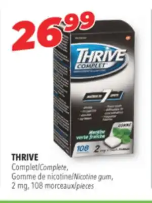 Familiprix THRIVE Complete Nicotine gum, 2 mg, 108 pieces offer