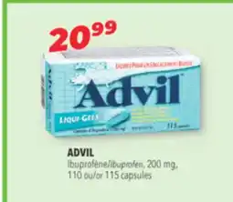 Familiprix Advil Liqui-Gels ibuprofen capsules 115un offer