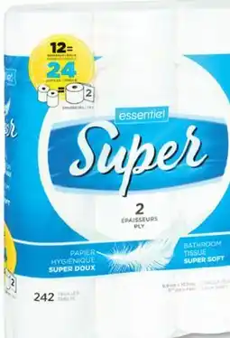 Familiprix Essentiel Super bathroom tissue super soft 12un offer