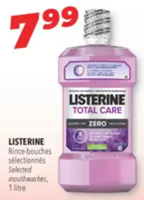 Familiprix LISTERINE Rince-bouches Selected mouthwashes offer