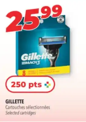 Familiprix GILLETTE Selected cartridges offer