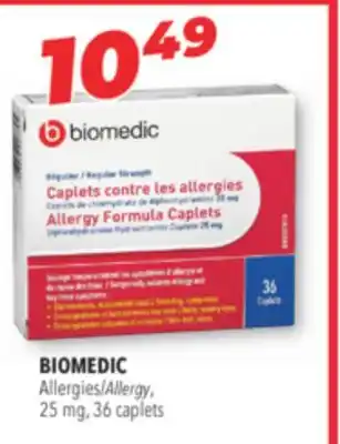 Familiprix BIOMEDIC Allergy, 25 mg, 36 caplets offer