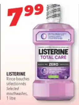 Familiprix LISTERINE, Selected mouthwashes, 1 litre offer