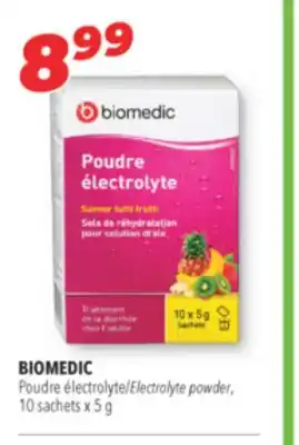 Familiprix BIOMEDIC Electrolyte powder, 10 sachets x 5 g offer