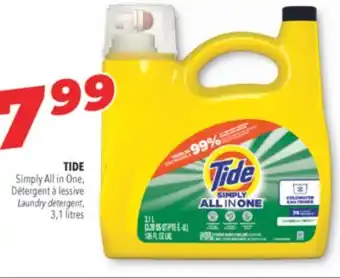 Familiprix TIDE, Simply All in One, Laundry detergent, 3.1 offer