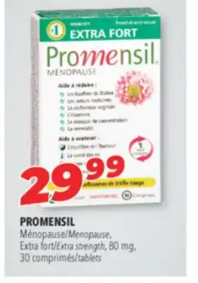 Familiprix PROMENSIL, Menopause, Extra strength, 80 mg, 30 tablets offer