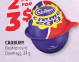 Familiprix CADBURY, Cream egg, 3 x 34 g offer