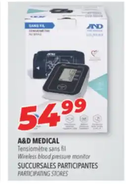 Familiprix A&D MEDICAL, Wireless blood pressure monitor offer