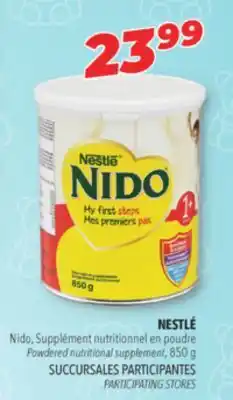 Familiprix NESTLÉ Nido Powdered nutritional supplement 850 g offer