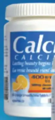 Familiprix CALCIA 60 Smoothchew Tablets 500 mg of elemental calcium | 400 IU of Vitamin D3 offer