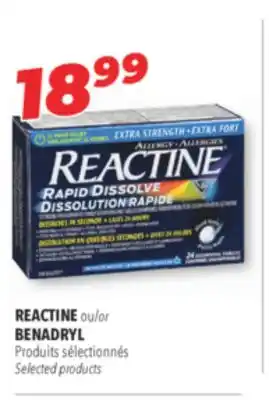 Familiprix REACTINE Selected products offer