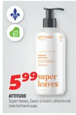 Familiprix ATTITUDE Super leaves, Savon à mains sélectionné offer