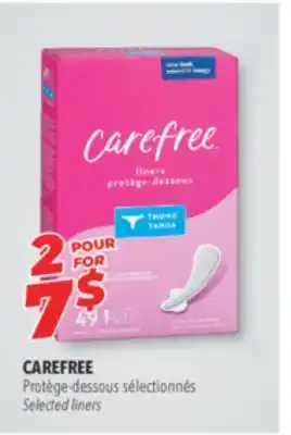 Familiprix CAREFREE, Selected liners offer