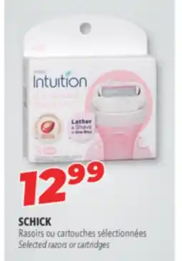 Familiprix SCHICK Selected razors or cartridges offer