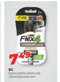 Familiprix BIC Selected disposable razors offer