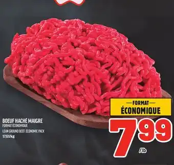 Metro BOEUF HACHÉ MAIGRE FORMAT ÉCONOMIQUE | LEAN GROUND BEEF, ECONOMIC PACK offer