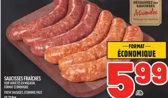 Metro SAUCISSES FRAÎCHES | FRESH SAUSAGES offer