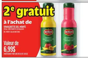 Metro VINAIGRETTE DEL MONTE | DEL MONTE SALAD DRESSING offer