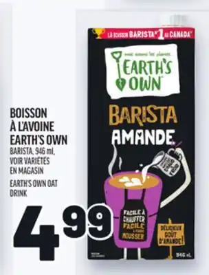 Metro EARTH'S OWN OAT DRINK | BOISSON À L'AVOINE EARTH'S OWN offer