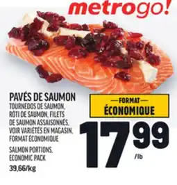 Metro PAVÉS DE SAUMON | SALMON PORTIONS offer