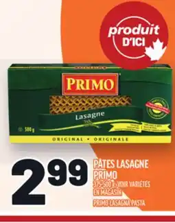 Metro PÂTES LASAGNE PRIMO | PRIMO LASAGNA PASTA offer