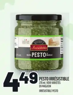 Metro PESTO IRRÉSISTIBLE | IRRÉSISTIBLE PESTO offer