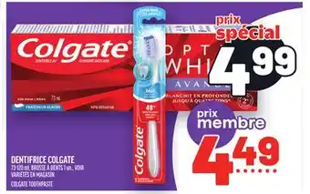 Metro DENTIFRICE COLGATE | COLGATE TOOTHPASTE offer