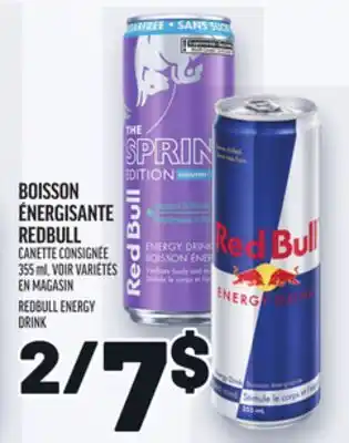 Metro BOISSON ÉNERGISANTE REDBULL | REDBULL ENERGY DRINK offer