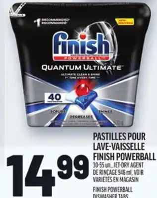 Metro PASTILLES POUR LAVE-VAISSELLE FINISH POWERBALL | FINISH POWERBALL DISWASHER TABS offer