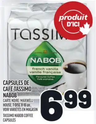 Metro CAPSULES DE CAFÉ TASSIMO NABOB | TASSIMO NABOB COFFEE CAPSULES offer