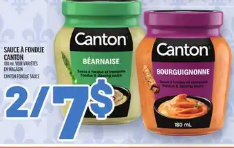 Metro SAUCE À FONDUE CANTON | CANTON FONDUE SAUCE offer