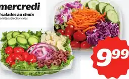 Metro MERCREDI 2 SALADES AU CHOIX offer