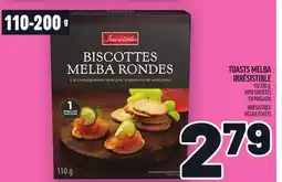 Metro TOASTS MELBA IRRÉSISTIBLE | IRRÉSISTIBLE MELBA TOASTS offer