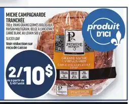 Metro MICHE CAMPAGNARDE TRANCHÉE | SLICED LOAF offer