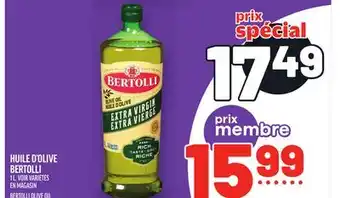 Metro HUILE D'OLIVE BERTOLLI | BERTOLLI OLIVE OIL offer