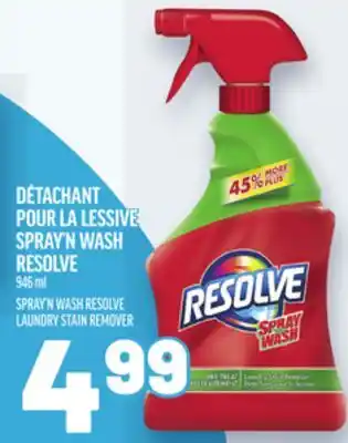 Metro DÉTACHANT POUR LA LESSIVE SPRAY'N WASH RESOLVE | SPRAY'N WASH RESOLVE LAUNDRY STAIN REMOVER offer