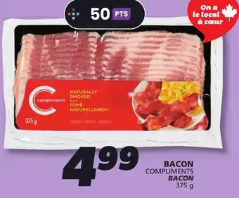 IGA COMPLIMENTS BACON offer