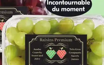 IGA PREMIUM GREEN SEEDLESS GRAPES offer